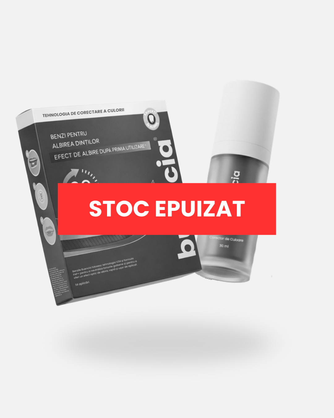 Kit complet de albire: Corector Buencia V34 + Benzi V34 Buencia