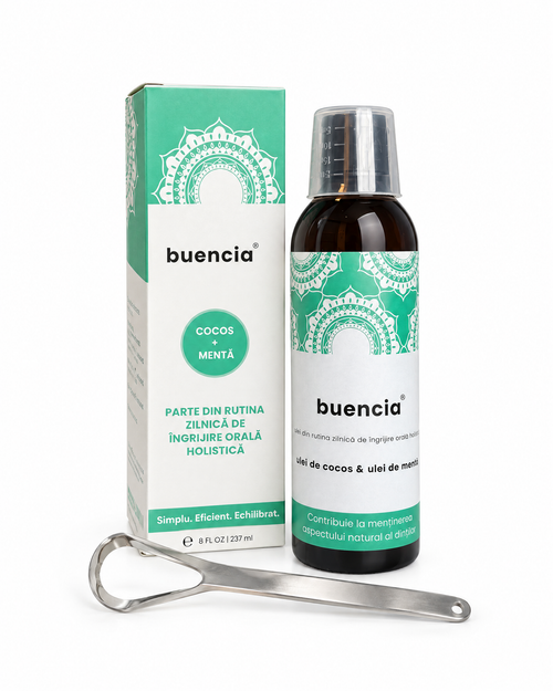 Buencia Mint Pulling Oil – Apă de gură cu ulei de cocos